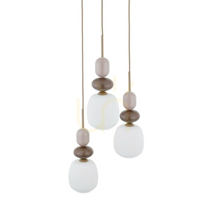Zen Sabia Botti vit taklampa, 3 Xe14, cirkel small 3