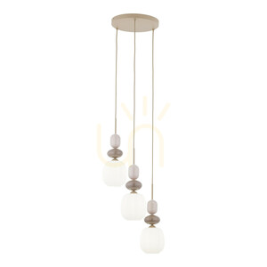 Zen Sabia Botti vit taklampa, 3 Xe14, cirkel small 5