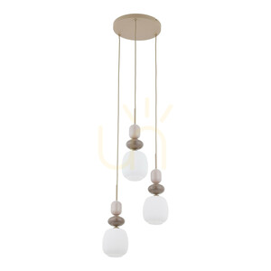 Zen Sabia Botti vit taklampa, 3 Xe14, cirkel small 6