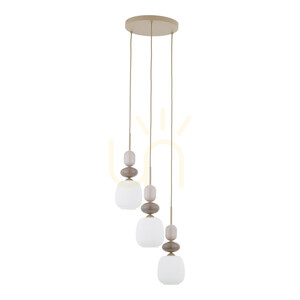 Zen Sabia Botti vit taklampa, 3 Xe14, cirkel small 0