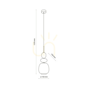 Zen New Brown Botti Cognac taklampa 1 Xe14 small 7