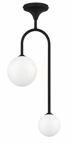 Kontrollera Pendellampa Jupiter SELEN 1946 – svart, 2 × G9