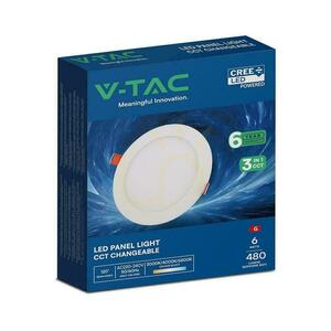 V-TAC PRO SLIM 6 W LED-infälld spotlampa med CREE-chip, rund, 120 × 12 mm, CCT VT-607CCT, 480 lm, 6 års garanti 4 V-TAC PRO SLIM 6 W LED-infälld spotlampa med CREE-chip, rund, 120 × 12 mm, CCT VT-607CCT, 480 lm, 6 års garanti small 4