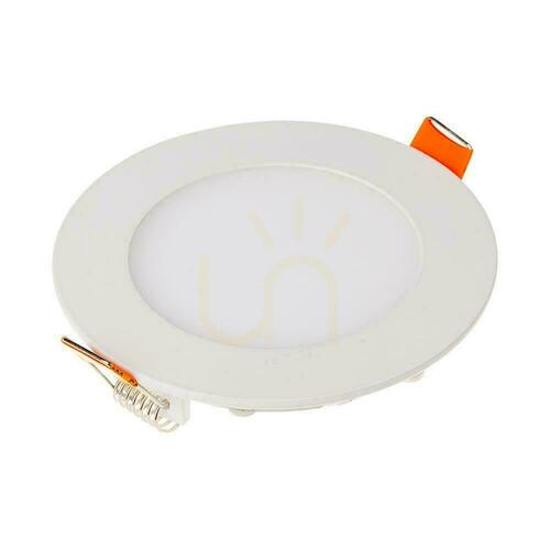 Kontrollera V-TAC PRO SLIM 6 W LED-infälld spotlampa med CREE-chip, rund, 120 × 12 mm, CCT VT-607CCT, 480 lm, 6 års garanti