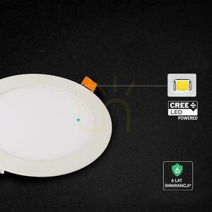 V-TAC PRO SLIM 12 W LED-infälld spotlampa med CREE-chip, rund, 170 x 12 mm, CCT VT-1207CCT, 1 150 lm, 6 års garanti small 1