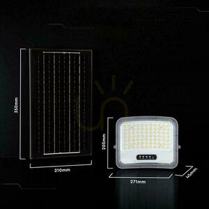 V-TAC 12 W solcellsdriven LED-strålkastare med fjärrkontroll och automatisk timer, IP65, svart, CCT VT-105W 3000 K–4500 K–6500 K, 2000 lm small 4