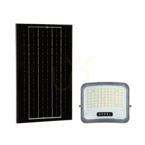 V-TAC 12 W solcellsdriven LED-strålkastare med fjärrkontroll och automatisk timer, IP65, svart, CCT VT-105W 3000 K–4500 K–6500 K, 2000 lm small 0