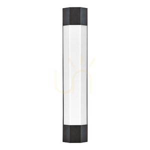 Stor LED-vägglampa Facet 61 cm - Matt svart Quintiesse small 2