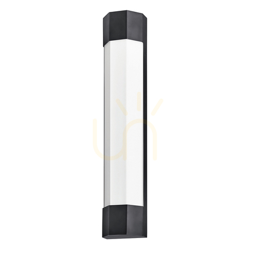Kontrollera Stor LED-vägglampa Facet 61 cm - Matt svart Quintiesse