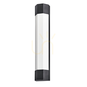 Stor LED-vägglampa Facet 61 cm - Matt svart Quintiesse small 0