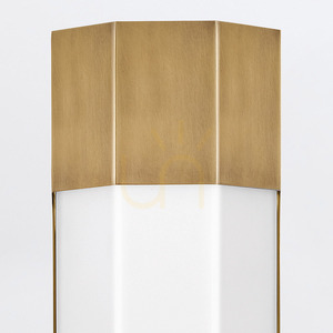 Stor LED-vägglampa Facet 61 cm - Klassisk mässing Quintiesse small 3