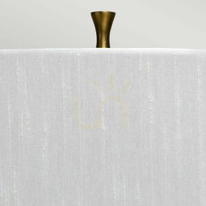 Havering bordslampa - turkos keramik, elfenbensfärgad skärm Quintiesse small 3