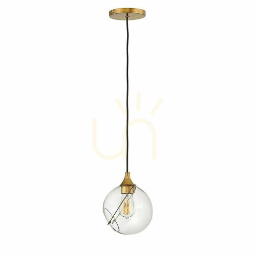 Kontrollera Liten Skye pendellampa 20 cm - klassisk mässing Quintiesse
