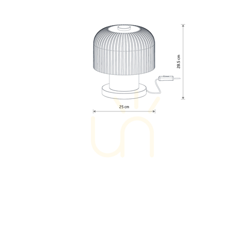 Kontrollera BLOMMA 12377 bordslampa av Nowodvorski