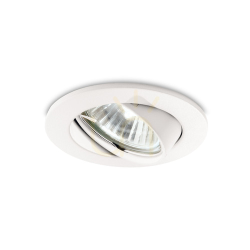 Kontrollera Infälld takarmatur Ideallux SWING vit GU10 Ø8,2 cm 083179