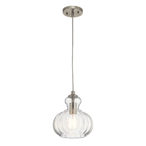 Kontrollera Pendellampa Riviera Elstead borstat nickel E27 KL-RIVIERA-P-A