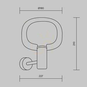 Guldfärgad vägglampa i glas Vision E14 MOD411WL-01G Maytoni small 11