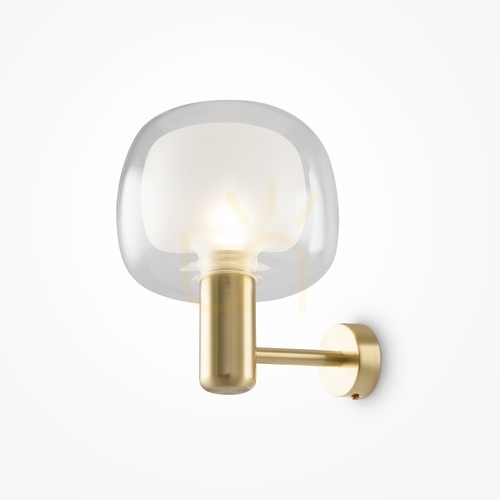 Kontrollera Guldfärgad vägglampa i glas Vision E14 MOD411WL-01G Maytoni