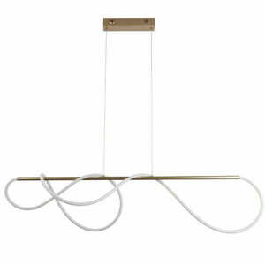 Pendellampa Endon Attalea 97629 LED mässing vit 5100lm 3000K small 7