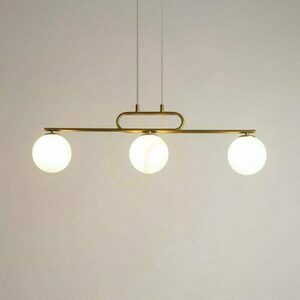 Pendelbelysning Sigma Tes 3-armad guld vit glas 33633 small 1