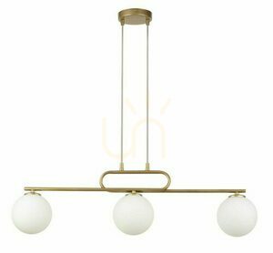 Pendelbelysning Sigma Tes 3-armad guld vit glas 33633 small 0