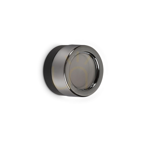 Kontrollera Ideallux LOLLY 354644 Grå vägglampa för badrum, GX53, IP44, 10,5 cm