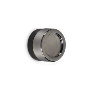 Ideallux LOLLY 354644 Grå vägglampa för badrum, GX53, IP44, 10,5 cm small 0