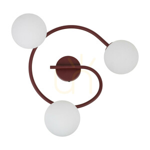 Ilsa Burgund taklampa 3 x G9 small 6