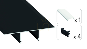 TEKKNI NORGE-set, svart, frostat skärm, 2 m small 1