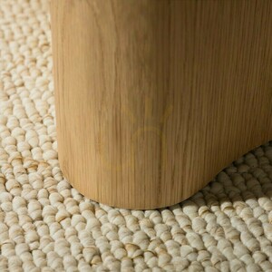 Nova Nook LESUND soffbord 90 cm, sintrad sten med travertinlook, ekfanér small 2