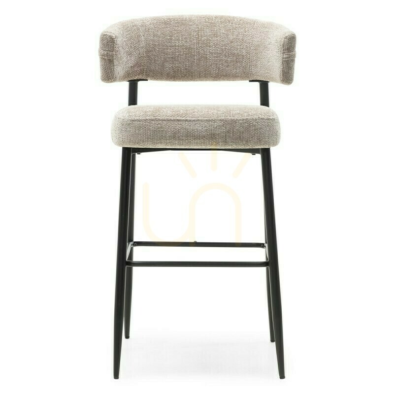Visa Set med 2 OSARIO-barstolar i beige med svarta ben; minsta beställningsantal: 2 stycken – Nova Nook Set med 2 OSARIO-barstolar i beige med svarta ben; minsta beställningsantal: 2 stycken – Nova Nook