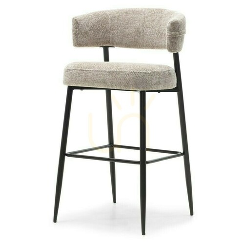 Kontrollera Set med 2 OSARIO-barstolar i beige med svarta ben; minsta beställningsantal: 2 stycken – Nova Nook