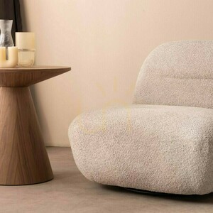 MOOM fåtölj med vridbar fot, gråbeige, Nova Nook small 5