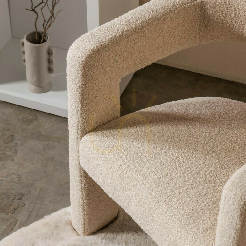 Kontrollera LAUREN fåtölj, bouclétyg, beige Nova Nook LAUREN fåtölj, bouclétyg, beige Nova Nook