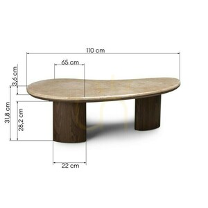ELLE soffbord, 110 cm, mörk valnöt/Nova Nook-marmor 6 ELLE soffbord, 110 cm, mörk valnöt/Nova Nook-marmor small 6