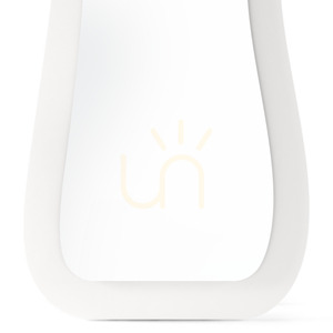 CELLO golvspegel med LED-belysning, 63 x 160 cm, oregelbunden form, vit, Nova Nook small 4
