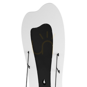 CELLO golvspegel med LED-belysning, 63 x 160 cm, oregelbunden form, vit, Nova Nook small 5