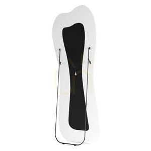 CELLO golvspegel med LED-belysning, 63 x 160 cm, oregelbunden form, vit, Nova Nook small 6