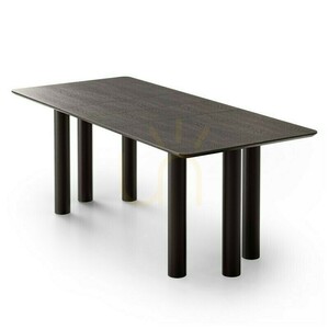 OAL utdragbart bord 140–200 cm, ekfanér, svart, bokträ, avrundat Nova Nook small 2