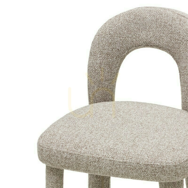 Utsikt ARI stoppad pall, brun och krämfärgad, Nova Nook ARI stoppad pall, brun och krämfärgad, Nova Nook