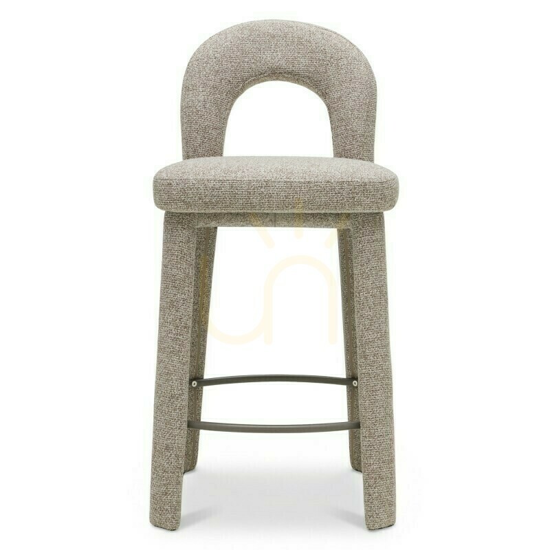 Förhandsvisning ARI stoppad pall, brun och krämfärgad, Nova Nook ARI stoppad pall, brun och krämfärgad, Nova Nook