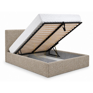 SEMPLICE klädd säng med förvaringsutrymme – 160x200 – GAVA 11 – Gråbeige Nova Nook small 3