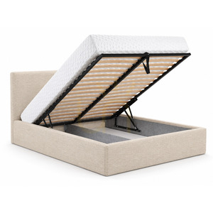 SEMPLICE klädd säng med förvaring – 140x200 – GAVA 03 BEIGE Nova Nook small 1