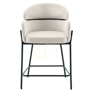 Set med 2 MAREO-barstolar, ljusbeige, svarta ben, minsta beställningsantal – 2 stycken, Nova Nook small 1