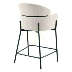 Set med 2 MAREO-barstolar, ljusbeige, svarta ben, minsta beställningsantal – 2 stycken, Nova Nook small 3