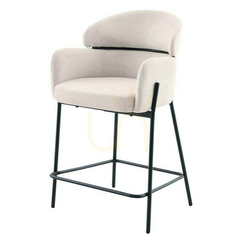 Kontrollera Set med 2 MAREO-barstolar, ljusbeige, svarta ben, minsta beställningsantal – 2 stycken, Nova Nook