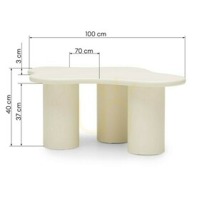 CHIC 100 cm soffbord, rundade former, mjölkvit Nova Nook 7 CHIC 100 cm soffbord, rundade former, mjölkvit Nova Nook small 7