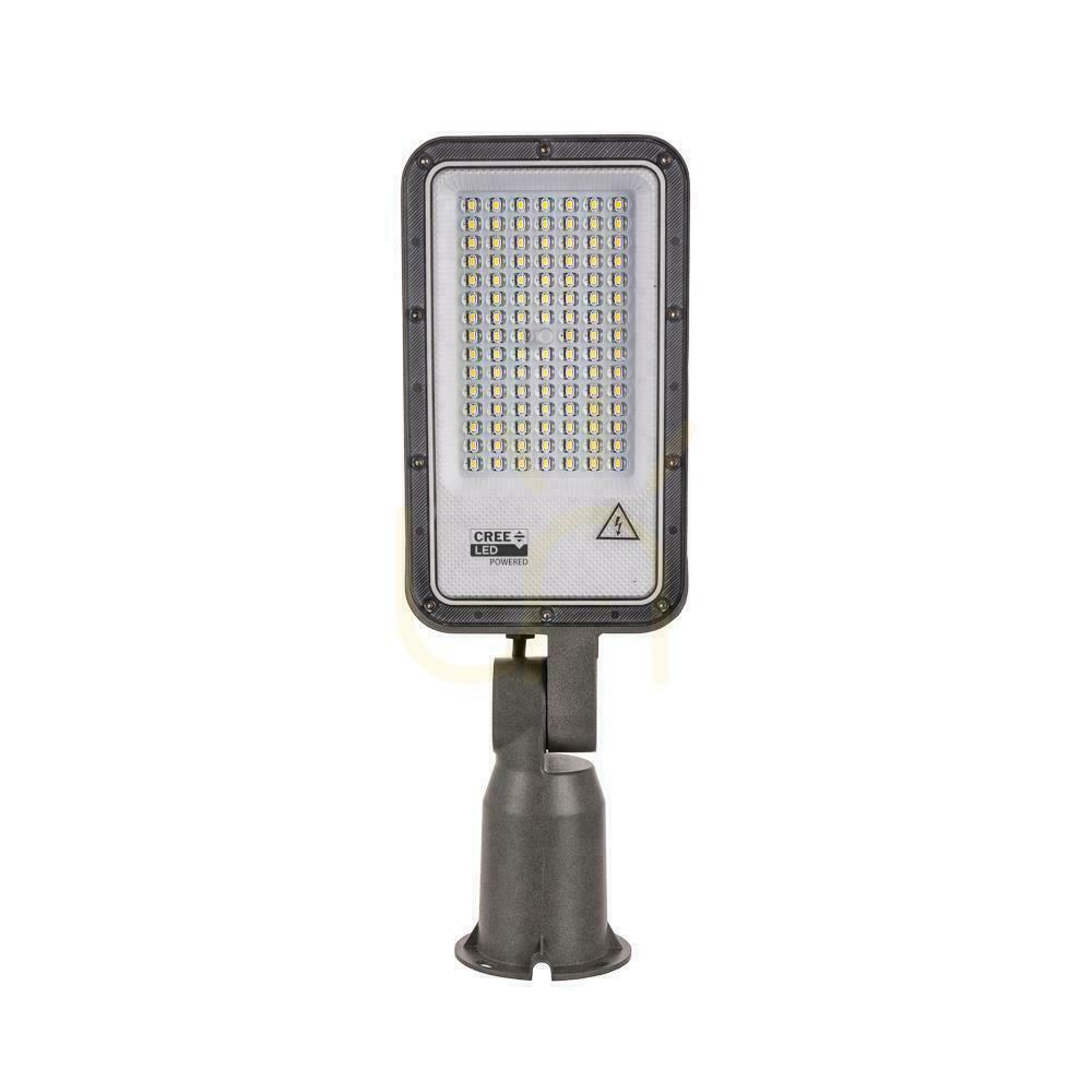 Utsikt V-TAC CREE CHIP LED-gatlykta med dimningsfunktion, 50 W, VT-55ST, 4000 K, 4700 lm, 6 års garanti V-TAC CREE CHIP LED-gatlykta med dimningsfunktion, 50 W, VT-55ST, 4000 K, 4700 lm, 6 års garanti