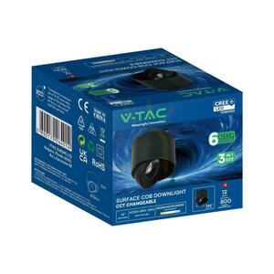 V-TAC LED CREE, lutbar, ytmonterad downlight, 12 W, CRI 90+, CCT, IP44, vit, VT-110012CCT, 800 lm, 6 års garanti 3 V-TAC LED CREE, lutbar, ytmonterad downlight, 12 W, CRI 90+, CCT, IP44, vit, VT-110012CCT, 800 lm, 6 års garanti small 3