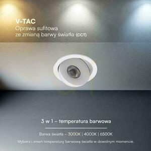 V-TAC LED CREE infälld, vinklingsbar downlight, 18 W, CRI 90+, CCT, IP44, vit, VT-110017CCT, 1 350 lm, 6 års garanti 5 V-TAC LED CREE infälld, vinklingsbar downlight, 18 W, CRI 90+, CCT, IP44, vit, VT-110017CCT, 1 350 lm, 6 års garanti small 5